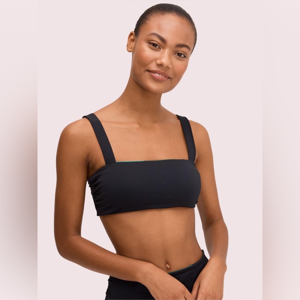 Kate Spade colorblock reversible bikini top